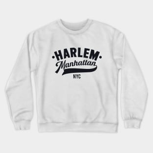 Harlem Logo - Manhattan, New York Crewneck Sweatshirt